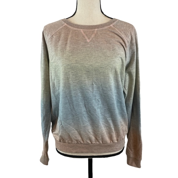 Z SUPPLY OMBRE TIE DYE CREW NECK TOP SWEATSHIRT MEDIUM - Picture 2 of 10